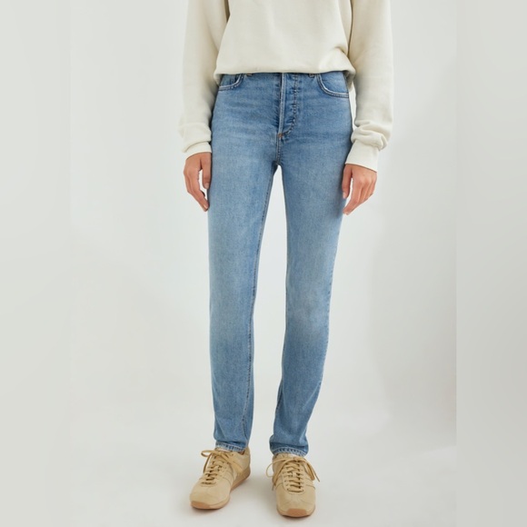 DENIM FORUM | The Yoko High Rise Slim High Waisted Jeans - Picture 3 of 14